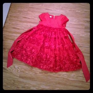 Red girls dress